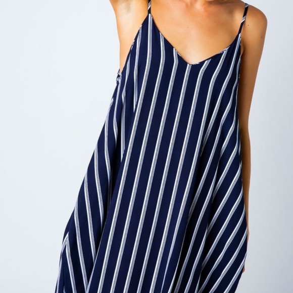 Navy Striped Maxi Dress by Love in - Picture 8 of 8
